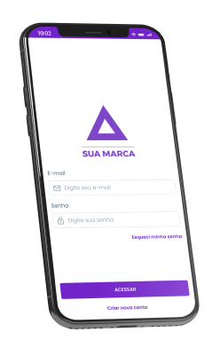 App mobile com a sua marca